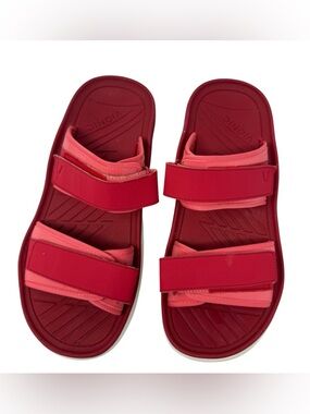 Vionic Renewal Unisex Adjustable Recovery Sandals Mens 10.5 Womens size 12 Red